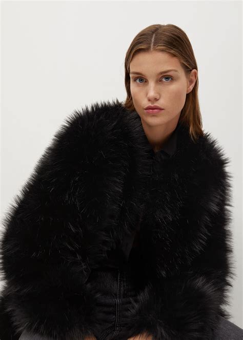 mango oversized fur coat.